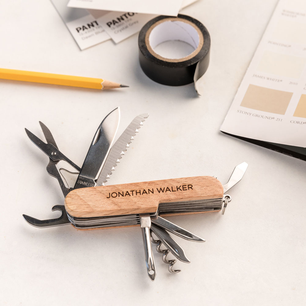 Wine With Beer Name - Personalized Multi-function Tool Wooden Corkscrews Wine