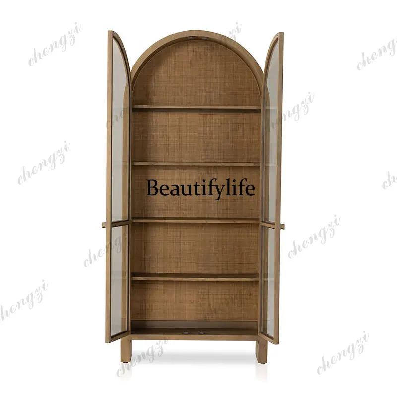 Wine & Beer Guayaquil - A4567 American arched rattan bookcase French