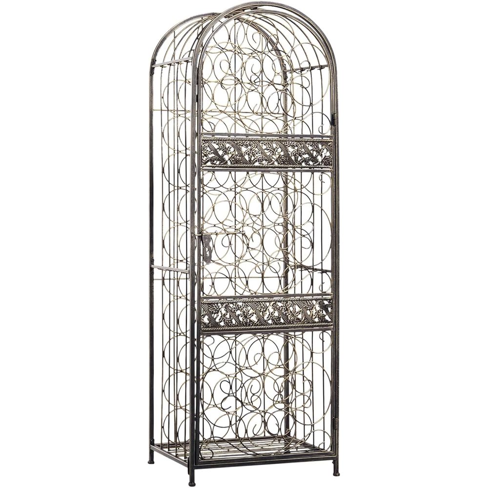Wine & Beer Guayaquil - Antique Bronze 45-Bottle Wrought Iron Wine