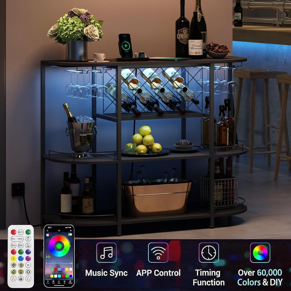 Black 3-Tier Coffee Table with - Wine & Beer Guayaquil review and price