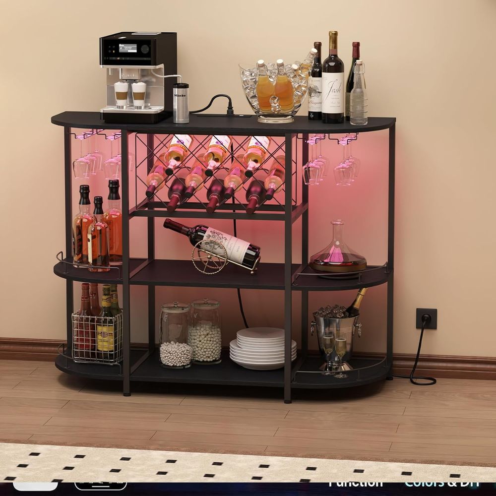 Black 3-Tier Coffee Table with - Wine & Beer Guayaquil review and price