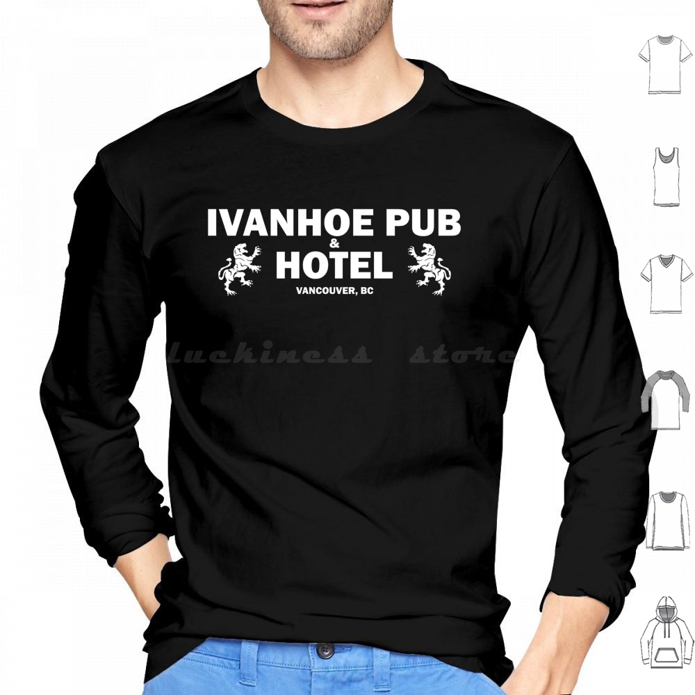 Ivanhoe Pub-White On Black Hoo - Wine Beer Logo review and price
