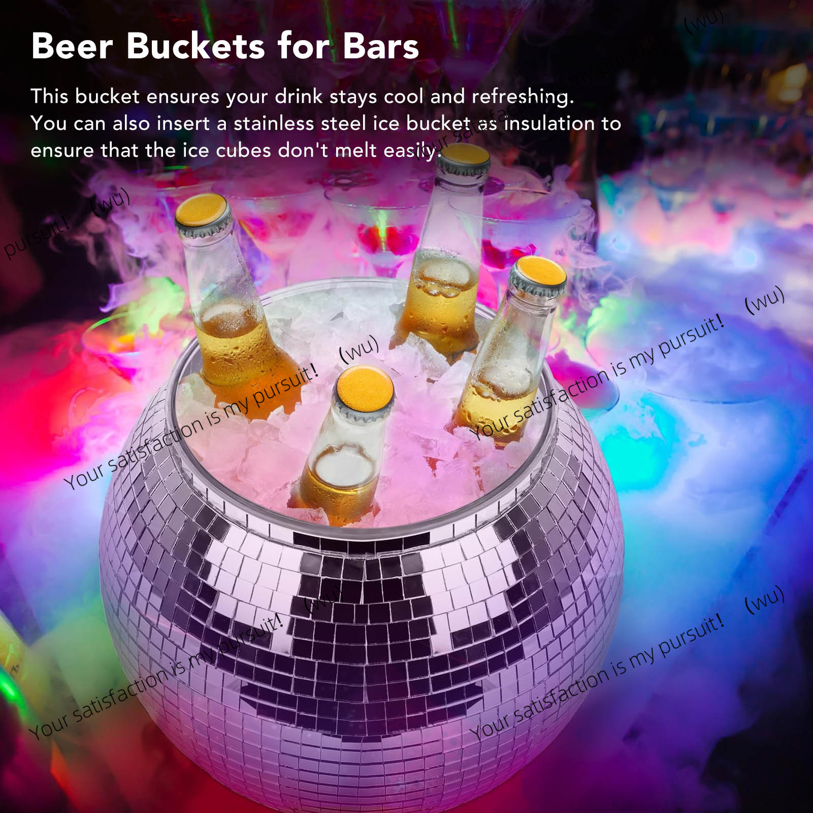 Ice Bucket Plastic Large Capac - Ice Bucket Silver review and price