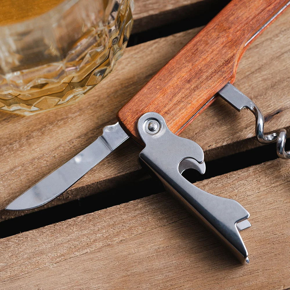 Personalised Logo Wood Handle  - Wine Beer Logo review and price