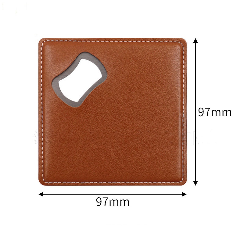 100Pcs PU Leather Custom Compa - Wine Beer Logo review and price