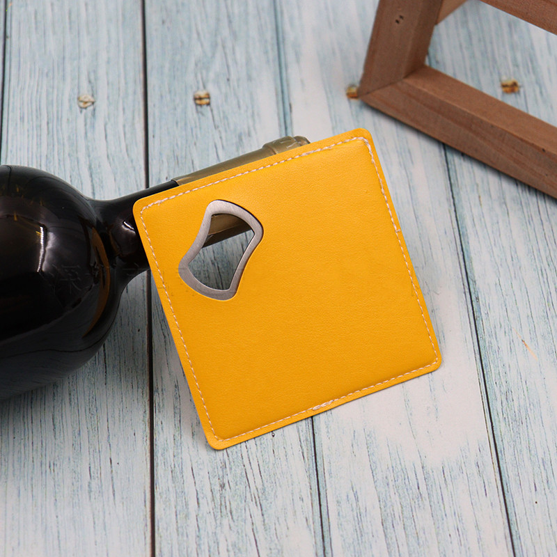 100Pcs PU Leather Custom Compa - Wine Beer Logo review and price