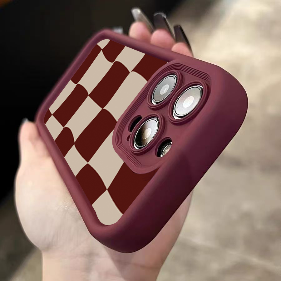 Wine Red Deform Grid Pattern P - Wine & Beer Guayaquil review and price