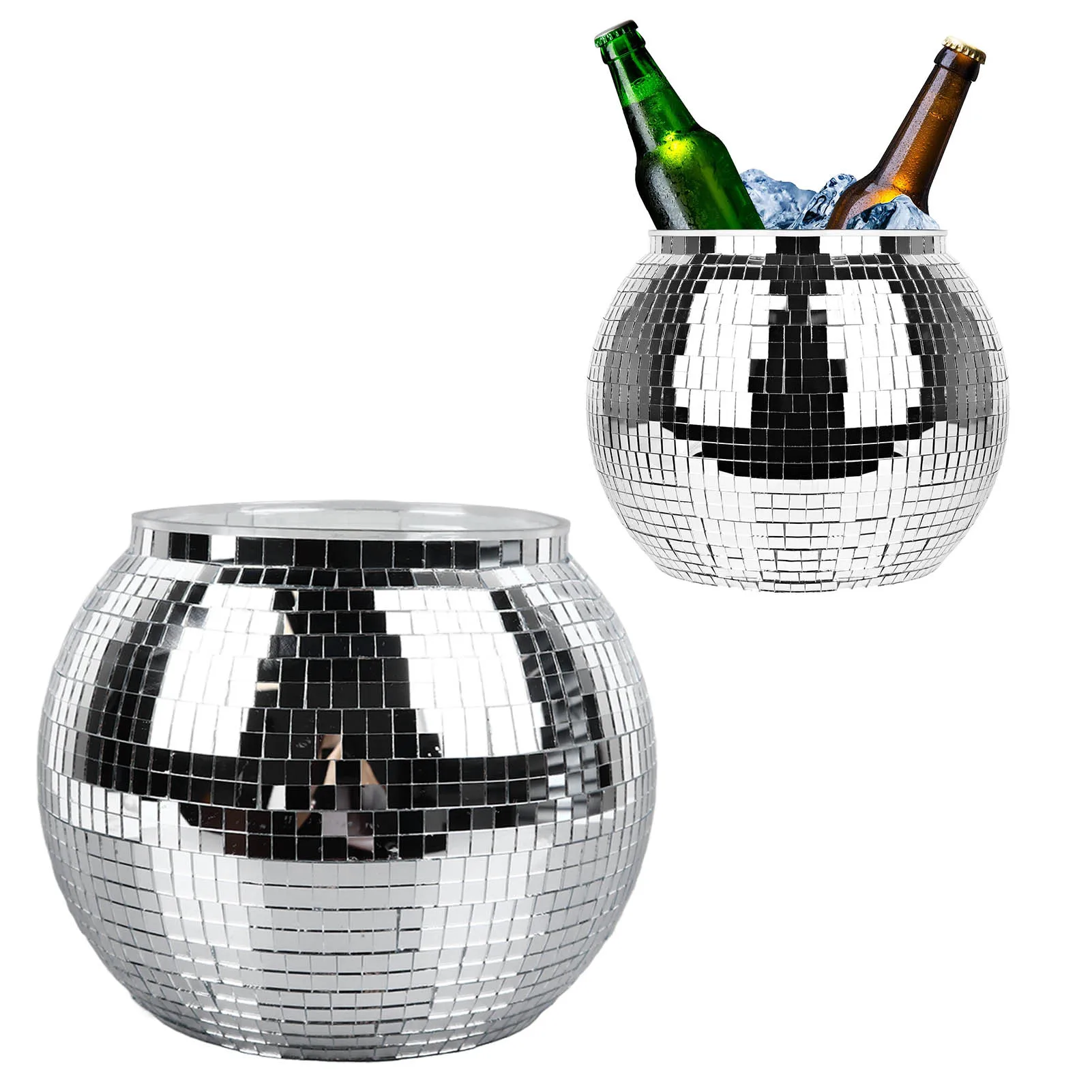 Disco Ball Ice Bucket Plastic  - Ice Bucket Silver review and price