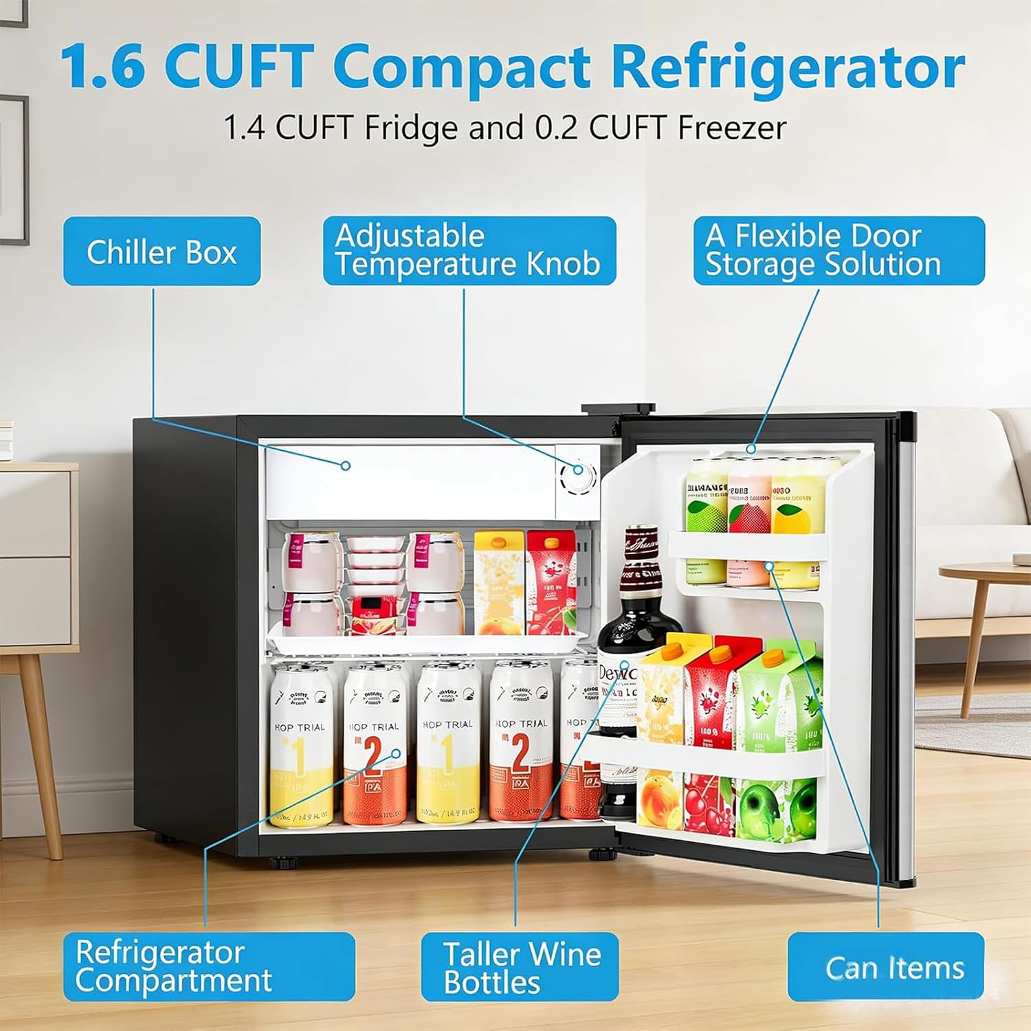 Upright Small Refrigerator Fre - Ice Bucket Silver review and price