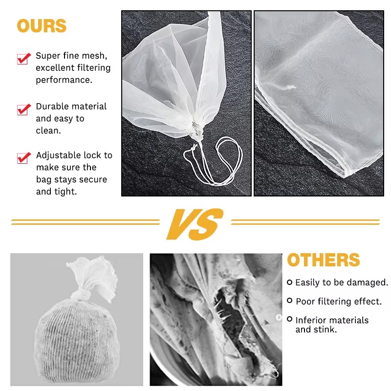 3Pcs Brew Bag 100 Mesh Straini - Wine Beer Food review and price