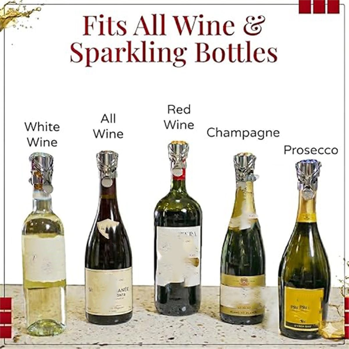 (A02R] 2Pcs Wine Stopper & Cha - Wine & Beer Guayaquil review and price