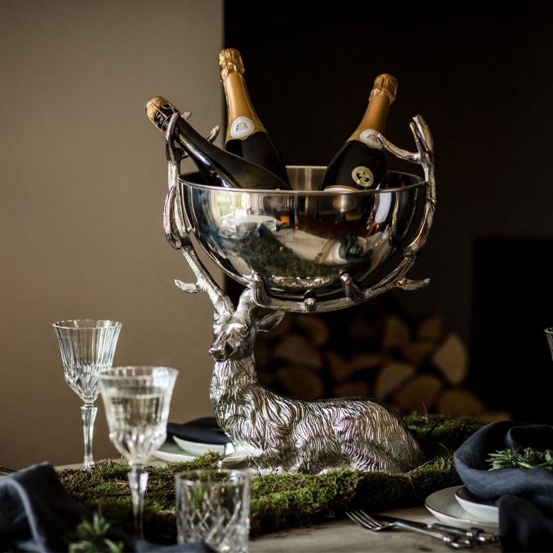 Rest stage deer champagne ice  - Ice Bucket Silver review and price