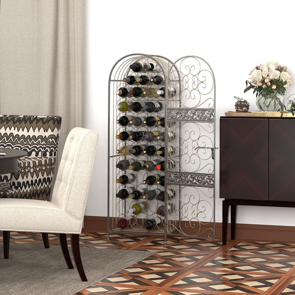 Antique Bronze 45-Bottle Wroug - Wine & Beer Guayaquil review and price