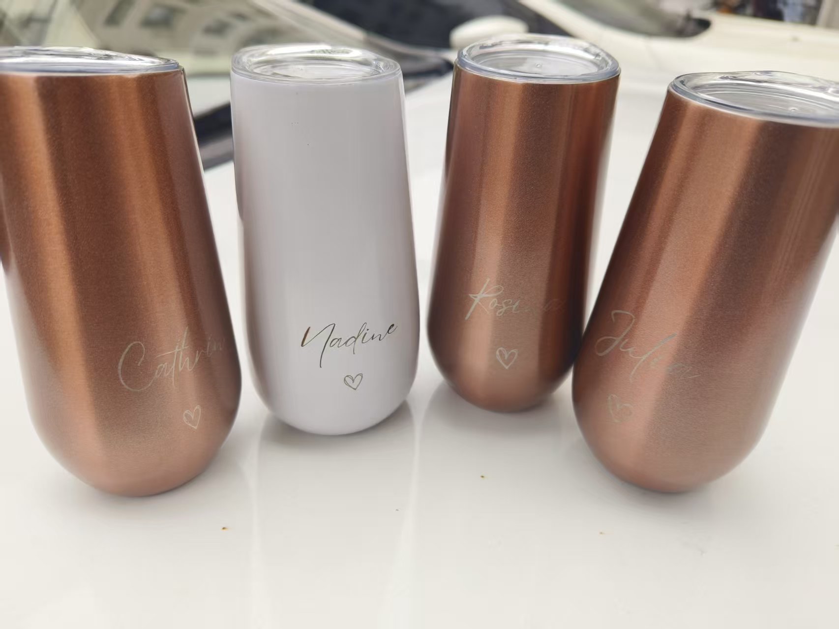 custom wedding name 6oz Stainl - Wine With Beer Name review and price